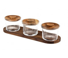 Craster Tilt Small Glass Jars Set